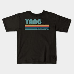 Proud Limited Edition Yang Name Personalized Retro Styles Kids T-Shirt